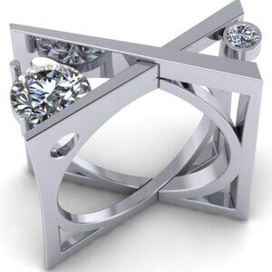 🔥Unique 925 Silver Plated X Overlapping Curious Ring, GPMB1427